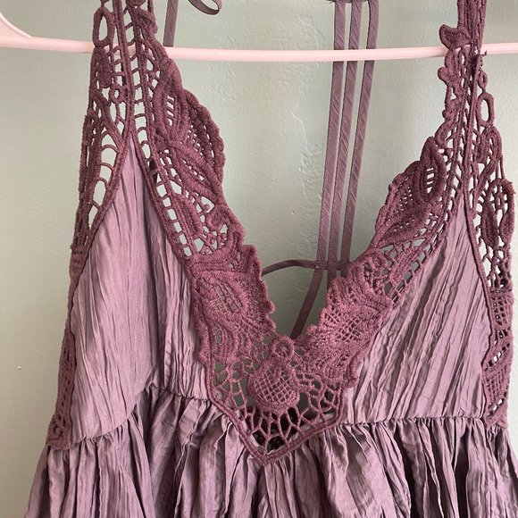 Gray Lace Free People Dress - Picture 2 of 5